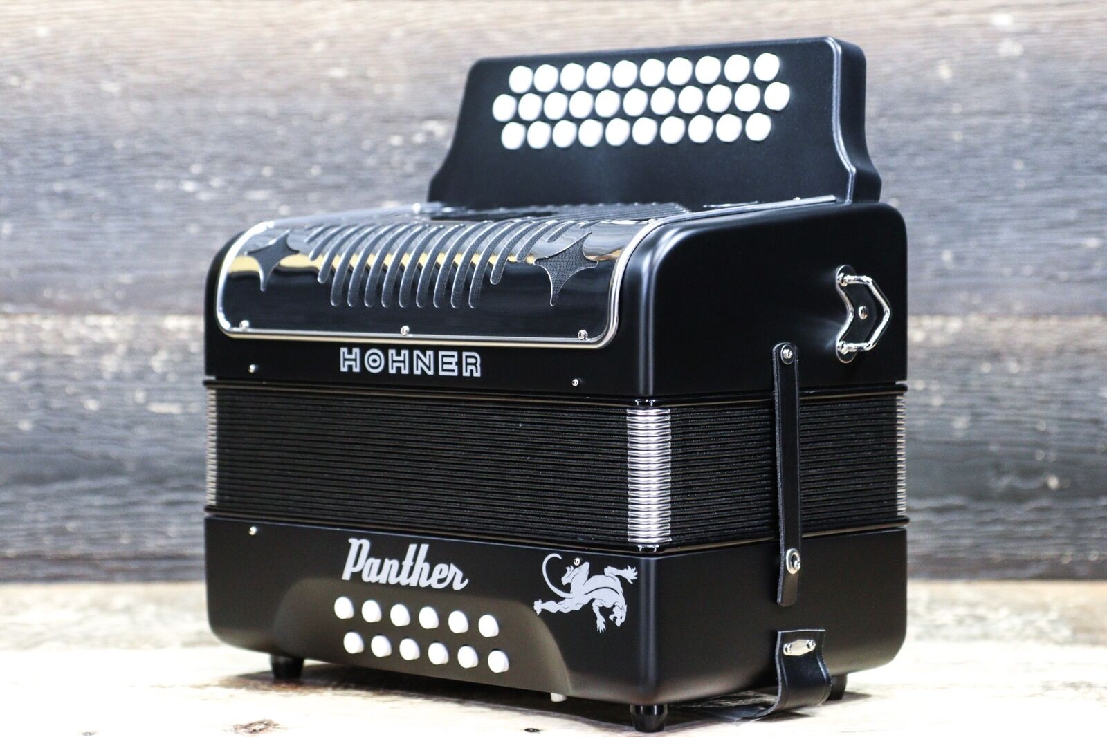 HOHNER 3100FB Accordion, 12x7.5 in, Matte Black, FBE Key, Straps and Book Included