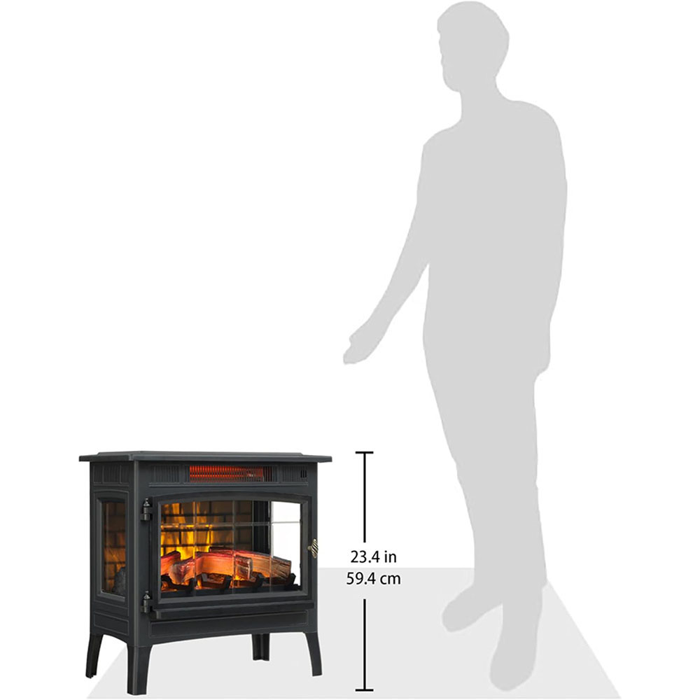 duraflame Freestanding Electric Fireplace Stove Heater with 3D Flame Effect