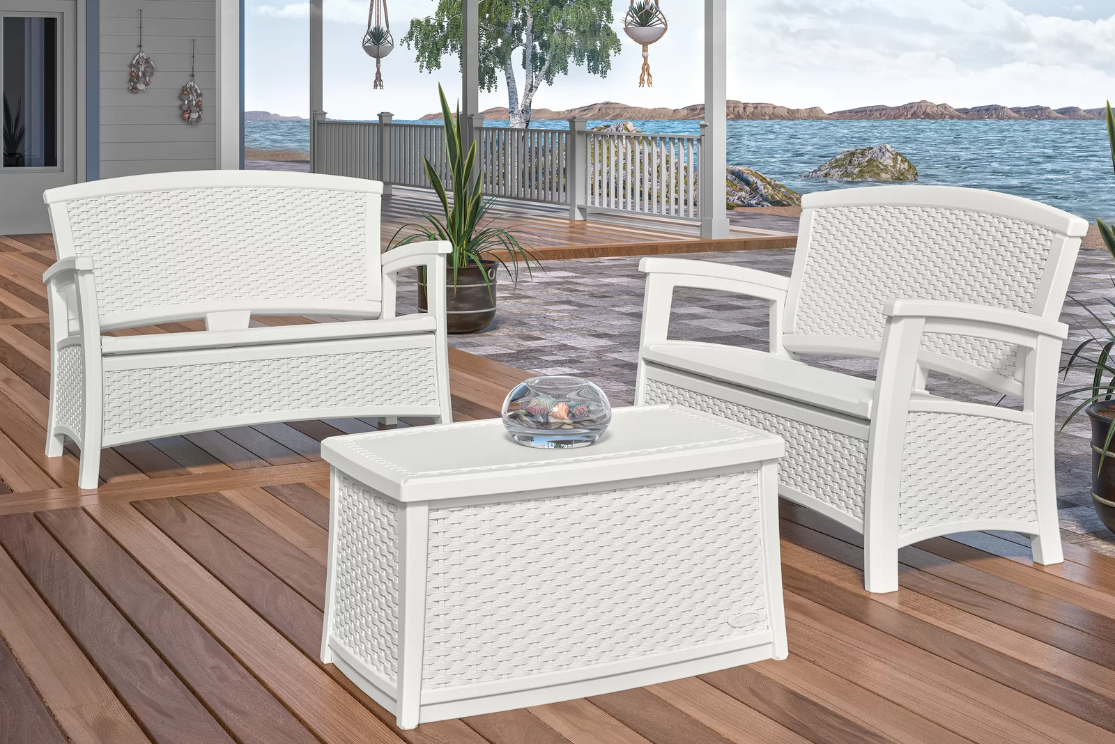 【Storage Shed】Outdoor Elements Storage Bench