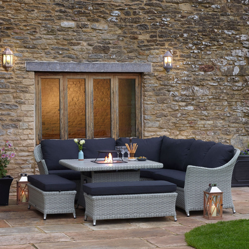 Bramblecrest Chatsworth Square Modular Fire Pit Set