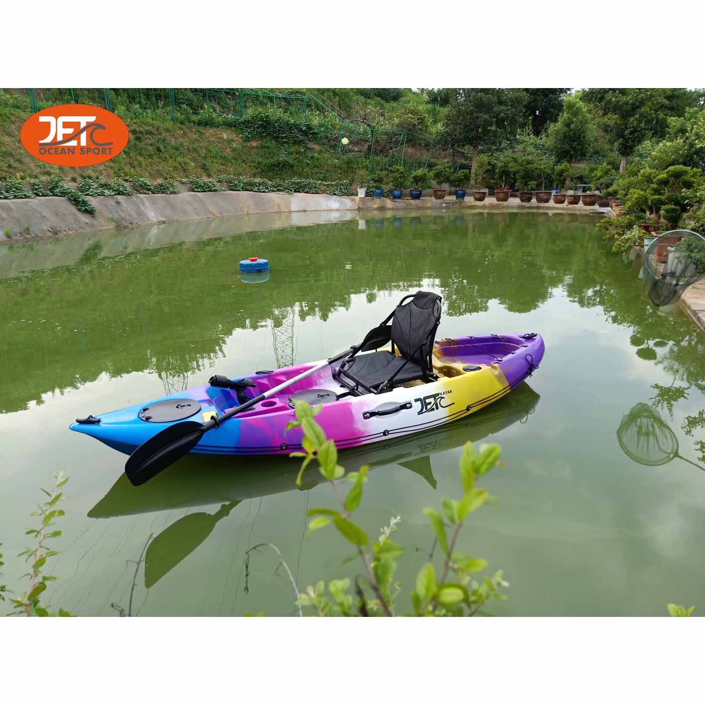 JET TOUR 9'(1) 2.78M SINGLE SIT ON TOP FISHING KAYAK WITH ALUMINIUM SEAT