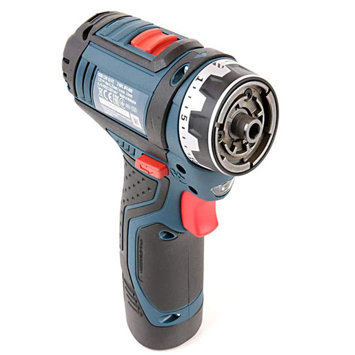 Bosch Professional GSR 12 V-15 FC Cordless Drill Driver Set with 2 x 12 V 2.0 Ah Lithium-Ion Batteries, L-Boxx