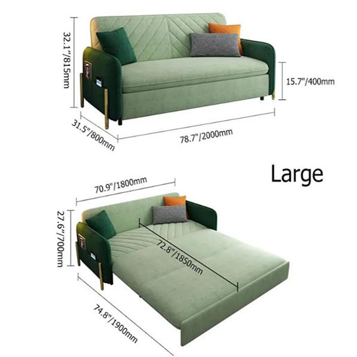 light luxury sofa bed foldable