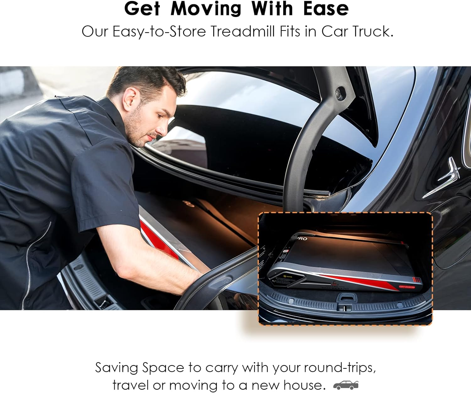 Egofit Walker Pro/Plus Under Desk Motorized Folding Small Walking Treadmill for Home & Office, Installation-Free with LCD Display, Compact Fit Standing Desk Treadmills