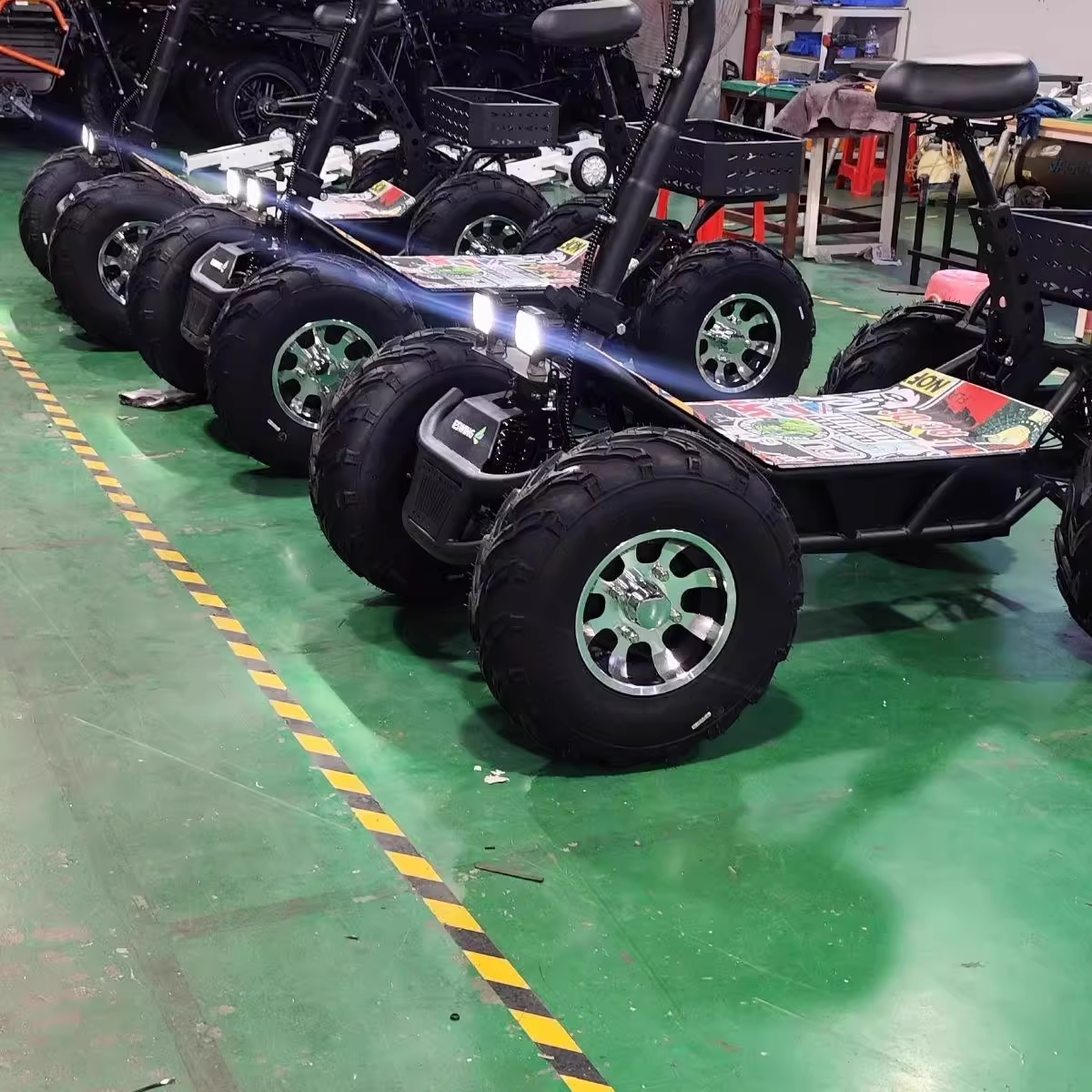 Off-Road Vehicle 4X4 Off-Road Vehicle   ATV four-wheel drive electric beach buggy All-terrain off-road mountain sightseeing vehicle Four-wheel skateboard kart